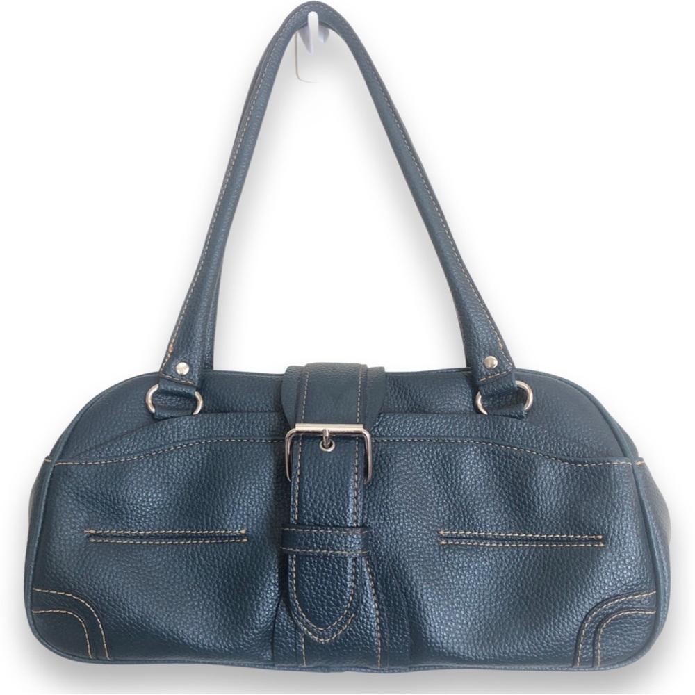 Y2K Blue Vegan Leather Handbag